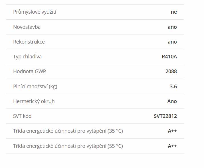 Tepelné čerpadlo Alpha Innotec LWAV122 + WR 2.1 2