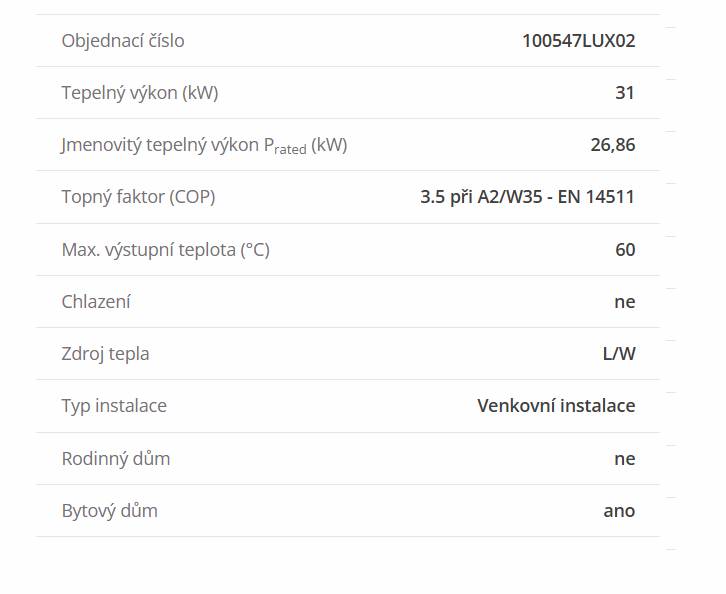 Tepelné čerpadlo Alpha Innotec LW 300A + LUX 2.0 1